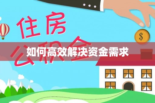 都兰如何高效解决资金需求