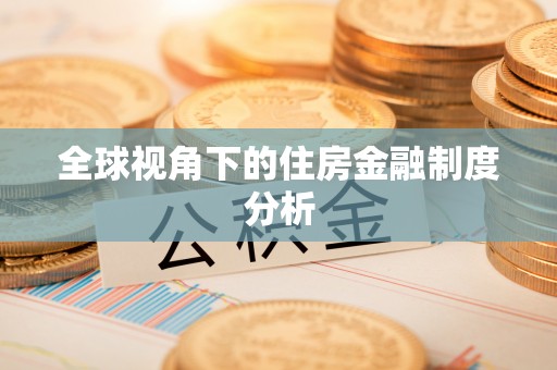 都兰全球视角下的住房金融制度分析