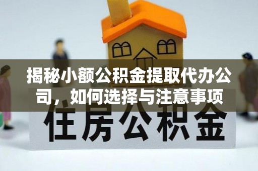 都兰揭秘小额公积金提取代办公司，如何选择与注意事项