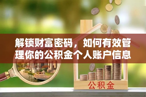 都兰解锁财富密码，如何有效管理你的公积金个人账户信息