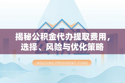都兰揭秘公积金代办提取费用，选择、风险与优化策略