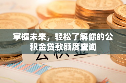都兰掌握未来，轻松了解你的公积金贷款额度查询