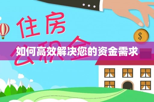 都兰如何高效解决您的资金需求