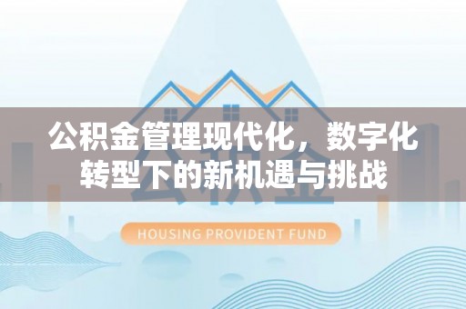 都兰公积金管理现代化，数字化转型下的新机遇与挑战